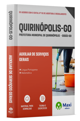 Apostila Prefeitura de Quirinópolis - GO - 2024 - Auxiliar de Serviços Gerais