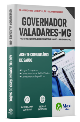 Apostila Prefeitura de Governador Valadares - MG - 2024 - Agente Comunitário de Saúde