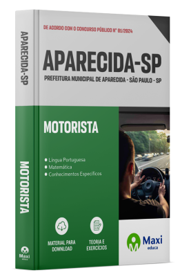 Apostila Prefeitura de Aparecida - SP - 2024 - Motorista