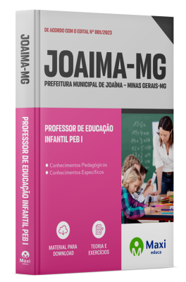 Apostila Prefeitura de Joaíma - MG - 2024 - Professor de Educação Infantil PEB I