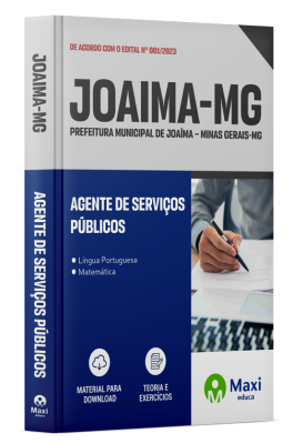 Apostila Prefeitura de Joaíma - MG - 2024 - Agente de Serviços Públicos