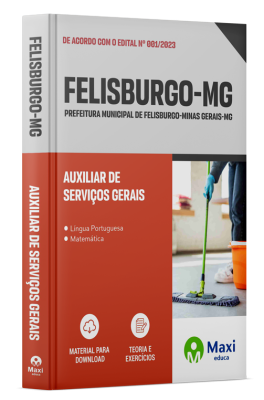 Apostila Prefeitura Municipal de Felisburgo - MG - 2024 - Auxiliar de Serviços Gerais