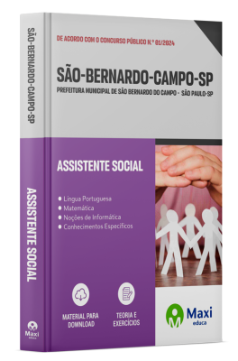 Apostila Prefeitura de São Bernardo do Campo - SP - 2024 - Assistente Social