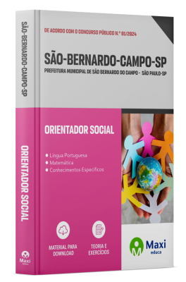 Apostila Prefeitura de São Bernardo do Campo - SP - 2024 - Orientador Social