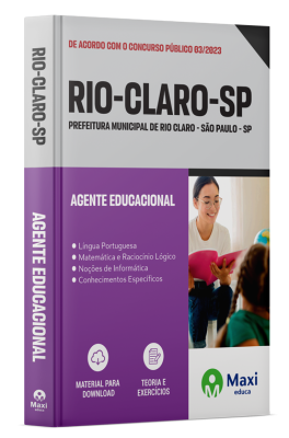 Apostila Prefeitura de Rio Claro - SP - 2024 - Agente Educacional