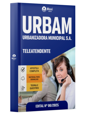 Apostila URBAM - Urbanizadora Municipal S.A. - 2025 - Teleatendente