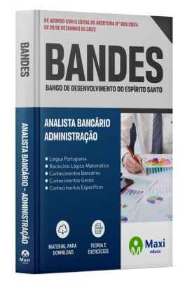 Apostila BANDES - 2024 - Analista Bancário – Administração