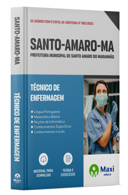 Apostila Prefeitura de Santo Amaro do Maranhão - MA - 2024 - Técnico de enfermagem