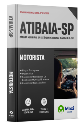 Apostila Câmara da Estância de Atibaia - SP - 2024 - Motorista