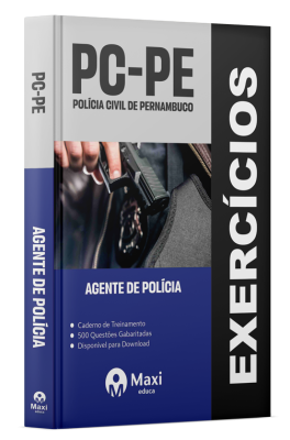 Caderno de Questões PC-PE - 2024 - 500 questões gabaritadas - Praticando - Agente de Polícia