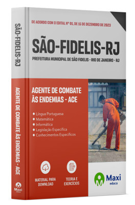 Apostila Prefeitura de São Fidelis - RJ - 2024 - Agente de Combate às Endemias - ACE