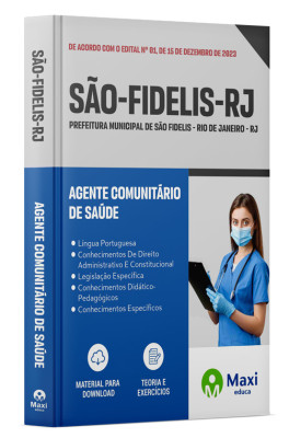 Apostila Prefeitura de São Fidelis - RJ - 2024 - Agente Comunitário de Saúde