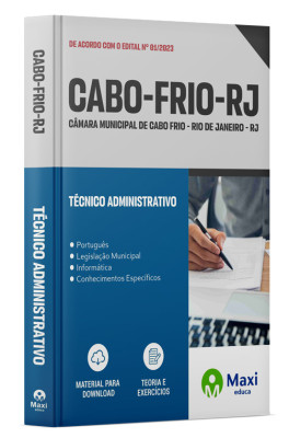 Apostila Câmara de Cabo Frio - RJ - 2024 - Técnico Administrativo