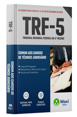 Apostila TRF 5 - 2024 - Comum aos cargos de Técnico Judiciário