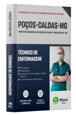 Apostila Prefeitura de Poços de Caldas - MG - 2024 - Técnico De Enfermagem