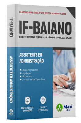 Apostila IF-BAIANO - 2023 - Assistente em Administração