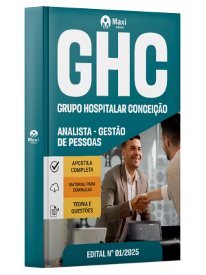 Apostila GHC - Grupo Hospitalar Conceição - RS - 2025 - Analista - Gestão de Pessoas