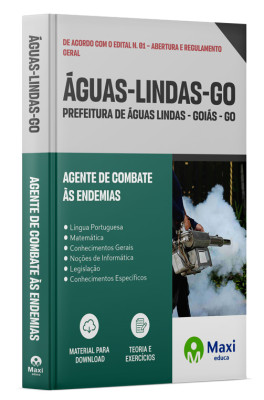 Apostila Prefeitura de Águas Lindas - GO - 2023 - Agente De Combate Às Endemias