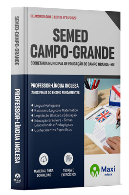 Apostila SEMED Campo Grande - MS - 2023 - Professor - Língua Inglesa (Anos Finais do Ensino Fundamental)