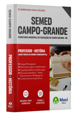 Apostila SEMED Campo Grande - MS - 2023 - Professor - História (Anos Finais do Ensino Fundamental)