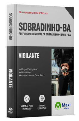 Apostila Prefeitura de Sobradinho - BA - 2023 - Vigilante