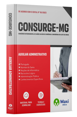 Apostila CONSURGE-MG - 2023 - Auxiliar Administrativo