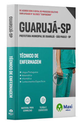 Apostila Prefeitura de Guarujá - SP - 2023 - Técnico de Enfermagem