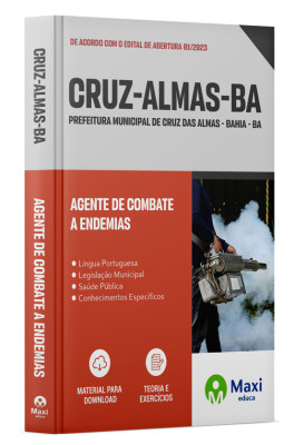 Apostila Prefeitura De Cruz Das Almas - BA - 2023 - Agente de Combate a Endemias