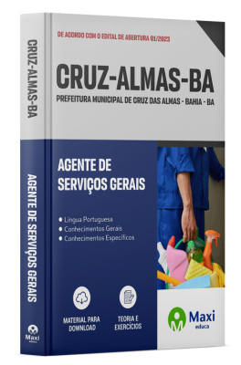 Apostila Prefeitura De Cruz Das Almas - BA - 2023 - Agente de Serviços Gerais