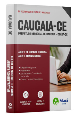 Apostila Prefeitura de Caucaia - CE - 2023 - Agente de Suporte Gerencial - Agente Administrativo