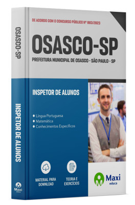 Apostila Prefeitura de Osasco em PDF - SP - 2023 - Inspetor de Alunos
