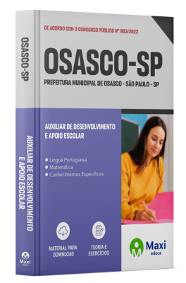 Apostila Prefeitura de Osasco em PDF - SP - 2023 - Auxiliar de Desenvolvimento e Apoio Escolar