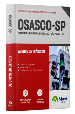 Apostila Prefeitura de Osasco em PDF - SP - 2023 - Agente de Trânsito