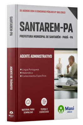 Apostila Prefeitura de Santarém-PA 2023 - Agente Administrativo