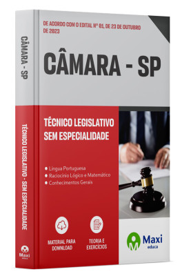 Apostila Câmara de SP 2023 - Técnico Legislativo - Sem especialidade