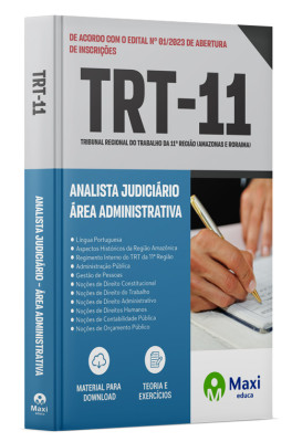 Apostila TRT 11 2023 - Analista Judiciário – Área Administrativa