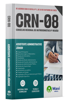 Apostila CRN-8 2023 - Assistente Administrativo Júnior