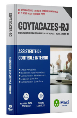 Apostila Prefeitura de Campos de Goytacazes-RJ 2023 - Assistente de Controle Interno