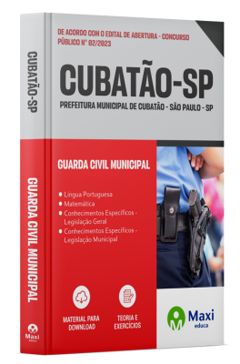 Apostila Prefeitura de Cubatão - SP - 2023 - Guarda Civil Municipal