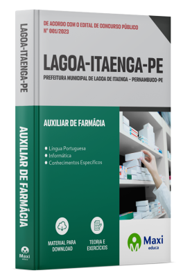 Apostila Prefeitura de Lagoa de Itaenga - PE - 2023 - Auxiliar de Farmácia