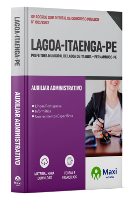 Apostila Prefeitura de Lagoa de Itaenga - PE - 2023 - Auxiliar Administrativo