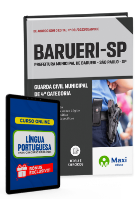 Apostila Prefeitura de Barueri - SP - 2023 - Guarda Civil Municipal de 4ª categoria