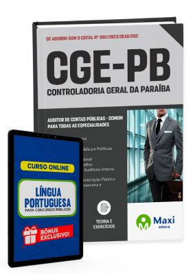 Apostila CGE-PB - 2023 - Auditor de Contas Públicas - Comum para todas as especialidades