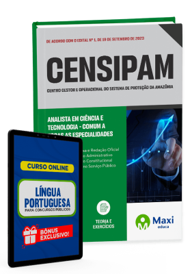 Apostila CENSIPAM - 2023 - Analista em Ciência e Tecnologia - Comum a todas as especialidades