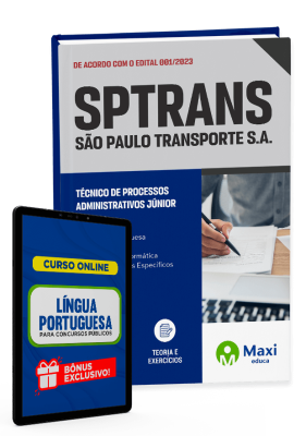 Apostila SPTrans - 2023 - Técnico de Processos Administrativos Júnior