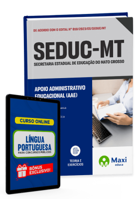 Apostila SEDUC-MT - 2023 - Apoio Administrativo Educacional (AAE)
