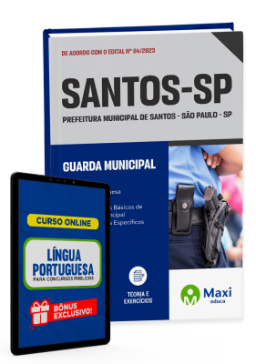 Apostila Prefeitura de Santos  - SP - 2023 - Guarda Municipal