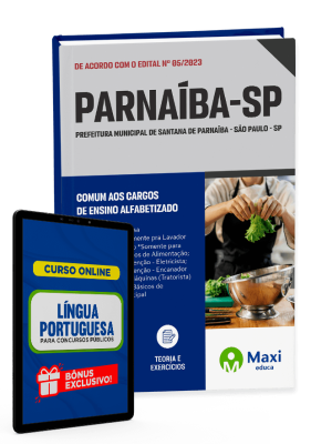 Apostila Prefeitura de Santana de Parnaíba - SP - 2023 - Comum aos cargos de Ensino Alfabetizado