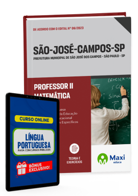 Apostila Prefeitura de São José dos Campos - SP - 2023 - Professor II - Matemática