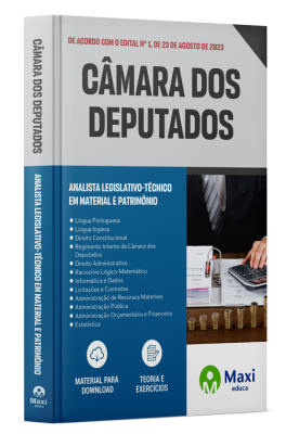 Apostila Câmara dos Deputados - 2023 - Analista Legislativo - Técnico em Material e Patrimônio